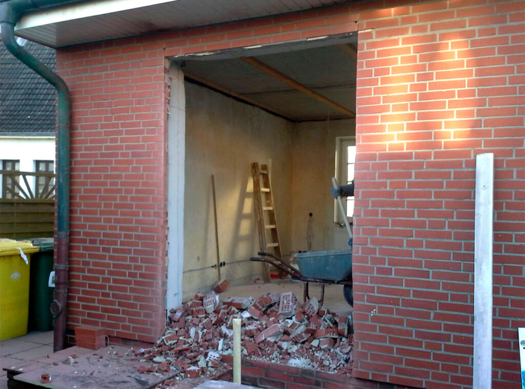 Vorher-Zustand einer Ferienwohnung vor dem Umbau.